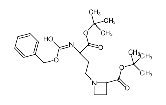 (2S,3’S)-N-[3-t-丁氧羰基-3-苄基氧基羰基氨基-丙基]]吖丁啶-2-羧酸,t-丁酯