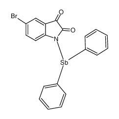 152582-28-0 structure, C20H13BrNO2Sb