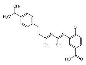 4-氯-3-({[3-(4-异丙基苯基)丙烯酰]硫代氨基甲酰}氨基)苯甲酸