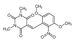 2,4,6(1H,3H,5H)-Pyrimidinetrione, 5-[(3,6-dimethoxy-2-nitrophenyl)methylene]-1,3-dimethyl-