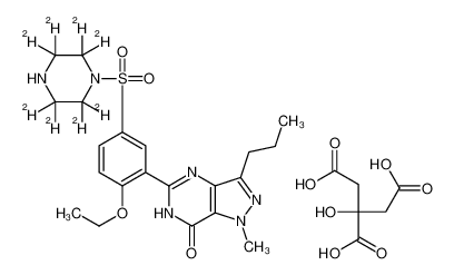 5-[2-ethoxy-5-(2,2,3,3,5,5,6,6-octadeuteriopiperazin-1-yl)sulfonylphenyl]-1-methyl-3-propyl-4H-pyrazolo[4,3-d]pyrimidin-7-one,2-hydroxypropane-1,2,3-tricarboxylic acid