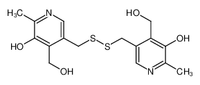 5-[[[5-hydroxy-4-(hydroxymethyl)-6-methylpyridin-3-yl]methyldisulfanyl]methyl]-4-(hydroxymethyl)-2-methylpyridin-3-ol 1098-97-1