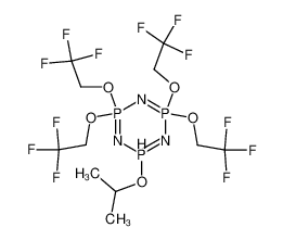 105222-73-9 6-isopropoxy-2,2,4,4-tetrakis(2,2,2-trifluoroethoxy)-1,3,5,2l<sup>5</sup>,4l<sup>5</sup>,6l<sup>5</sup>-triazatriphosphinine