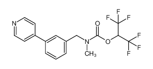 1,1,1,3,3,3-hexafluoropropan-2-yl methyl(3-(pyridin-4-yl)benzyl)-carbamate 1416133-88-4