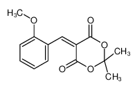 5-[(2-methoxyphenyl)methylidene]-2,2-dimethyl-1,3-dioxane-4,6-dione 15795-56-9