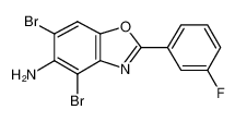 4,6-DIBROMO-2-(3-FLUOROPHENYL)-1,3-BENZOXAZOL-5-AMINE 637302-87-5