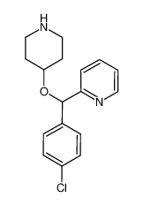 2-((4-Chlorophenyl)(piperidin-4-yloxy)methyl)pyridine 122368-54-1