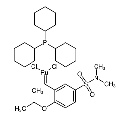 {[2-(i-propoxy)-5-(N,N-dimethylaminosulfonyl)phenyl]methylene}(tricyclohexylphosphine) ruthenium(II) dichloride Zhan Catalyst -1C