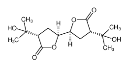 1413429-37-4 (2S,2'S,4S,4'S)-3,4,3',4'-tetrahydro-4,4'-bis(1-hydroxy-1-methylethyl)-[2,2'-bifuran]-5,5'(2H,2'H)-dione