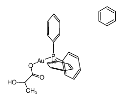 134705-42-3 structure, C27H27AuO3P