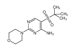 5-tert-butylsulfonyl-2-morpholin-4-ylpyrimidin-4-amine 175202-11-6