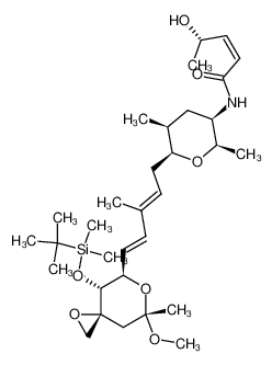 878673-41-7 (S,Z)-N-((2R,3R,5S,6S)-6-((2E,4E)-5-((3R,4R,5R,7S)-4-((tert-butyldimethylsilyl)oxy)-7-methoxy-7-methyl-1,6-dioxaspiro[2.5]octan-5-yl)-3-methylpenta-2,4-dien-1-yl)-2,5-dimethyltetrahydro-2H-pyran-3-yl)-4-hydroxypent-2-enamide