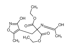 乙基2-乙酰氨基-2-乙氧羰基-3-[3-羟基-5-甲基异恶唑-4-基]丙酸酯