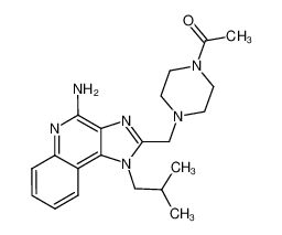 1-(4-((4-amino-1-isobutyl-1H-imidazo[4,5-c]quinolin-2-yl)methyl)piperazin-1-yl)ethan-1-one 874329-64-3