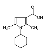 1-环己基-2,5-二甲基-(9ci)-1H-吡咯-3-羧酸