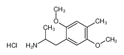 4-METHYL-2,5-DIMETHOXYAMPHETAMINE HYDRO-CHLORIDE CI (25 MG) (AS) (STP) 15589-00-1