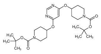 tert-butyl 4-[6-[1-[(2-methylpropan-2-yl)oxycarbonyl]piperidin-4-yl]oxypyrimidin-4-yl]oxypiperidine-1-carboxylate 1353989-70-4