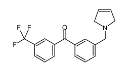 [3-(2,5-dihydropyrrol-1-ylmethyl)phenyl]-[3-(trifluoromethyl)phenyl]methanone 898749-29-6