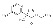 1396893-45-0 ethyl 2-methyl-2-(4-methylpyridin-2-yl)propanoate