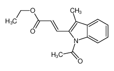 ethyl 3-(1-acetyl-3-methylindol-2-yl)prop-2-enoate 87894-54-0