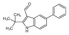 2-(2-Methyl-2-propanyl)-5-phenyl-1H-indole-3-carbaldehyde 590392-05-5