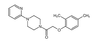 2-(2,4-dimethylphenoxy)-1-(4-pyridin-2-ylpiperazin-1-yl)ethanone 5857-95-4