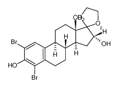 90474-21-8 spectrum, (16β-2H)2,4-dibromo-17,17-ethylenedioxy-1,3,5(10)-estratriene-3,16α-diol