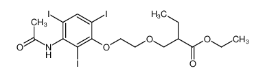 37723-79-8 spectrum, 3-[2-(3-Acetylamino-2,4,6-trijodophenoxy)-aethoxy]-2-aethylpropionsaeureaethylester