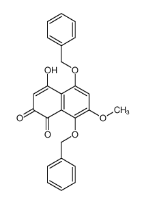 61654-70-4 4-hydroxy-7-methoxy-5,8-bis(phenylmethoxy)naphthalene-1,2-dione