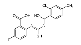 2-[(2-chloro-4-methylbenzoyl)carbamothioylamino]-5-iodobenzoic acid 533918-82-0