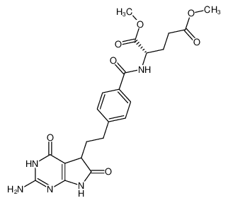 dimethyl 2-{4-[2-(2-amino-4,6-dioxo-4,5,6,7-tetrahydro-3H-pyrrolo[2,3-d]pyrimidin-5-yl)-ethyl]-benzoylamino}-pentanedioate 1320346-45-9