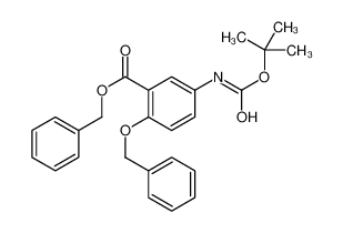 2-O-Benzyl-5-(N-tert-butyloxycarbonyl)aminosalicylic Acid Benzyl Ester 135345-41-4