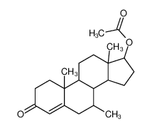 (7,10,13-trimethyl-3-oxo-1,2,6,7,8,9,11,12,14,15,16,17-dodecahydrocyclopenta[a]phenanthren-17-yl) acetate 14610-49-2