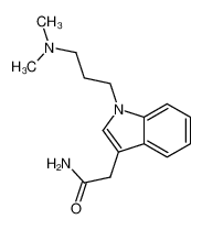 2-[1-[3-(dimethylamino)propyl]indol-3-yl]acetamide