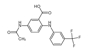 5-acetamido-2-((3-(trifluoromethyl)phenyl)amino)benzoic acid 54746-76-8