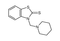 3-(piperidin-1-ylmethyl)-1,3-benzothiazole-2-thione 6957-11-5