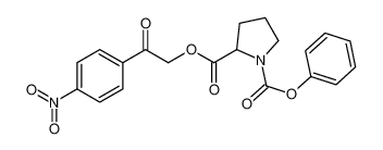 2-O-[2-(4-nitrophenyl)-2-oxoethyl] 1-O-phenyl pyrrolidine-1,2-dicarboxylate 5915-93-5