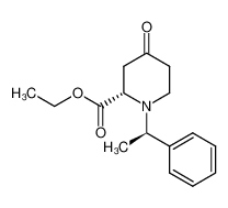 (1'R,2S)-4-oxo-1-(1'-phenylethyl)-piperidine-2-carboxylic acid ethyl ester 357154-19-9