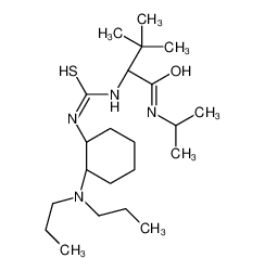 (2S)-2-[[(1R,2R)-2-(dipropylamino)cyclohexyl]carbamothioylamino]-3,3-dimethyl-N-propan-2-ylbutanamide