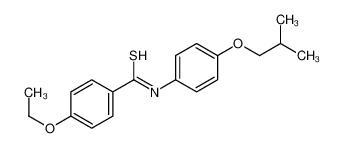 4-ethoxy-N-[4-(2-methylpropoxy)phenyl]benzenecarbothioamide 62516-77-2