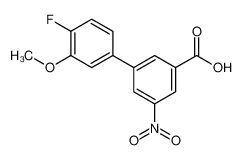 4'-Fluoro-3'-methoxy-5-nitro-[1,1'-biphenyl]-3-carboxylic acid