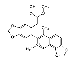 123212-34-0 spectrum, 7-(6-(2,2-dimethoxyethyl)benzo[d][1,3]dioxol-5-yl)-6,8-dimethyl-[1,3]dioxolo[4,5-h]isoquinolin-8-ium