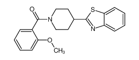 [4-(1,3-Benzothiazol-2-yl)-1-piperidinyl](2-methoxyphenyl)methano ne 605627-98-3