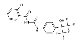 2-chloro-N-[[4-(1,1,1,3,3,3-hexafluoro-2-hydroxypropan-2-yl)phenyl]carbamoyl]benzamide