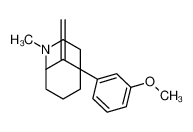 5-(3-methoxyphenyl)-2-methyl-9-methylidene-2-azabicyclo[3.3.1]nonane 88550-35-0