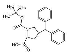 (2S,4S)-4-benzhydryl-1-[(2-methylpropan-2-yl)oxycarbonyl]pyrrolidine-2-carboxylic acid 959573-18-3