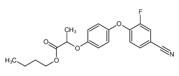 butyl 2-[4-(4-cyano-2-fluorophenoxy)phenoxy]propanoate