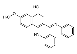 111378-92-8 spectrum, 6-methoxy-N-phenyl-2-((phenylimino)methyl)-3,4-dihydronaphthalen-1-amine hydrochloride