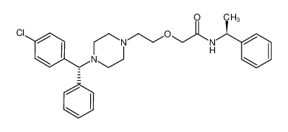 1150310-67-0 spectrum, (R)-2-[2-[4-[(4-chlorophenyl)phenylmethyl]-1-piperazinyl]ethoxy]-1-(S)-[N-(1-phenyIethyl)]acetamide