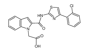 136381-85-6 structure, C20H14ClN3O3S